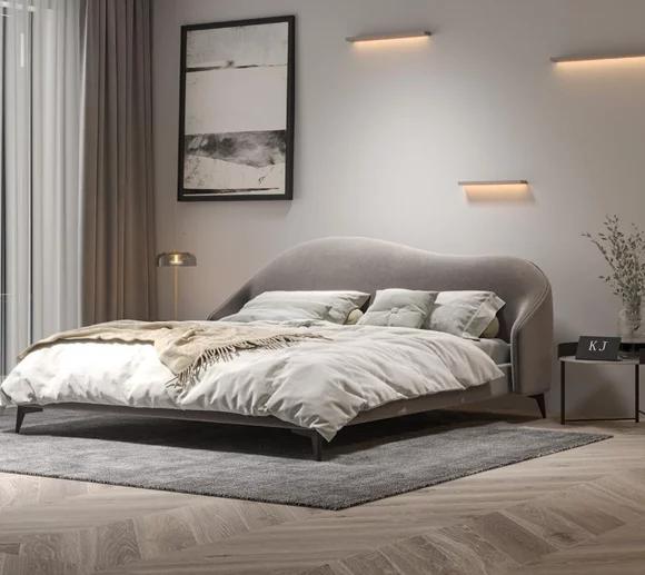 Italian bedroom furniture upholstery double bed design beds