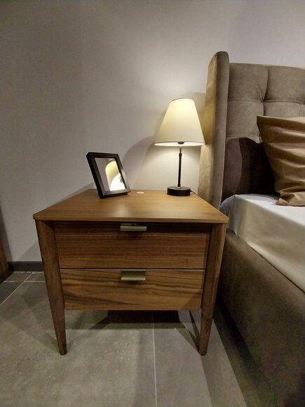 Bedroom side table luxury bedside table art deco style wood hotel new