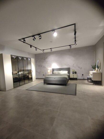 Designer bedroom set bed 2x bedside tables wardrobe New and luxurious
