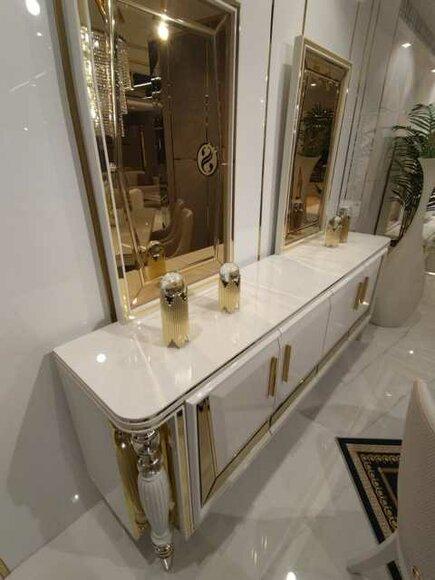 Modern Sideboard Sideboard with Mirror Base Cabinet Luxury Furniture