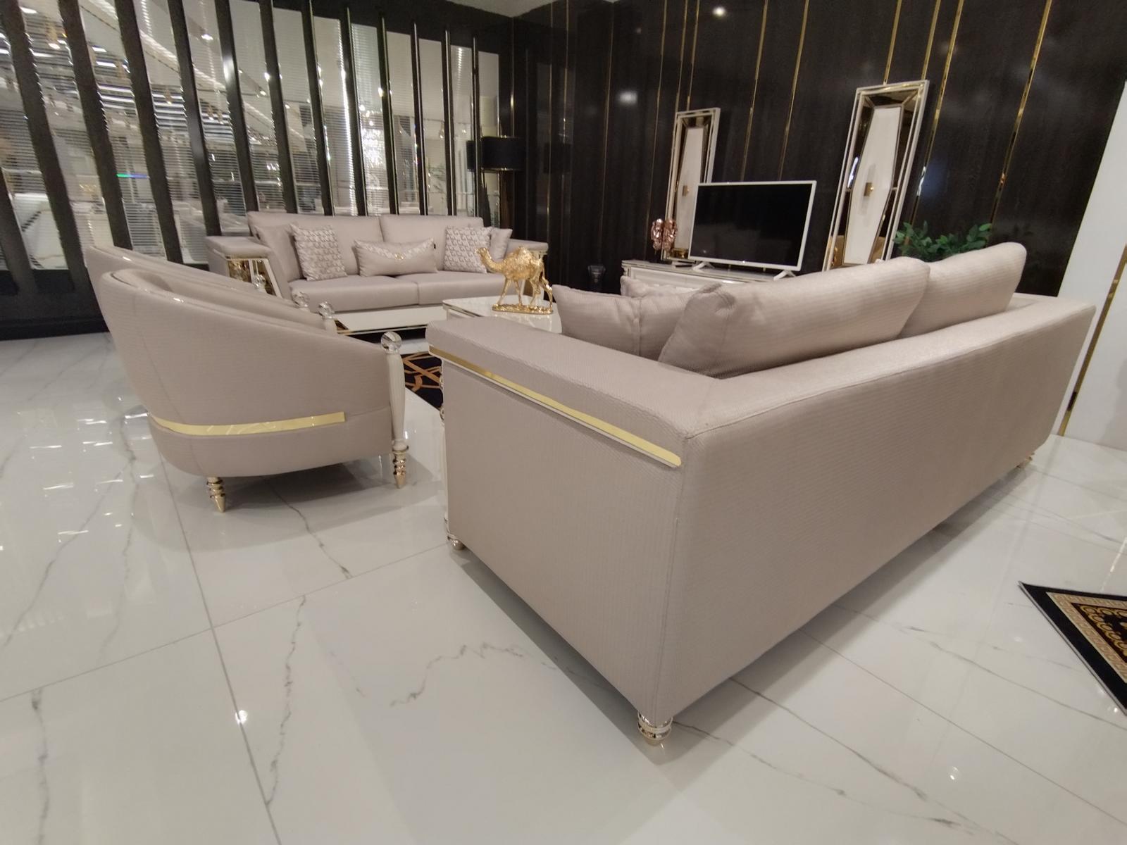 Sofa Set 3+1+1 Seater Luxury Furniture Sofa Set Couch Sofa Upholstery 3pcs.