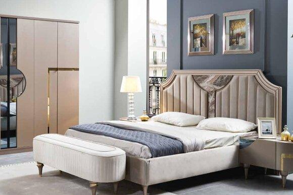Bed Frame Double Wood Bed Bases Bedroom White Luxury Bed Modern Beds