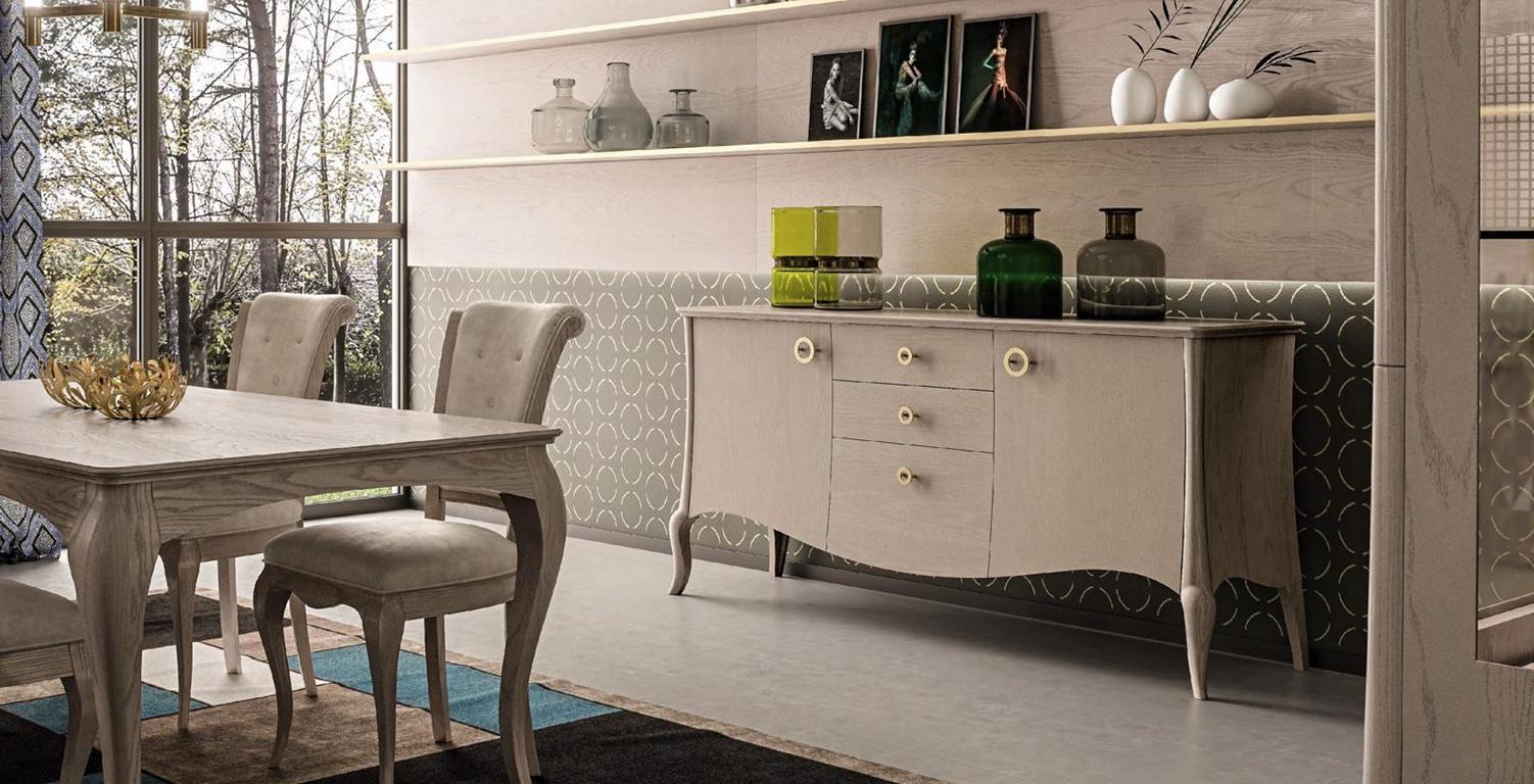 Chest of drawers Sideboard Cabinet Shelves Solid wood Furniture from Italy