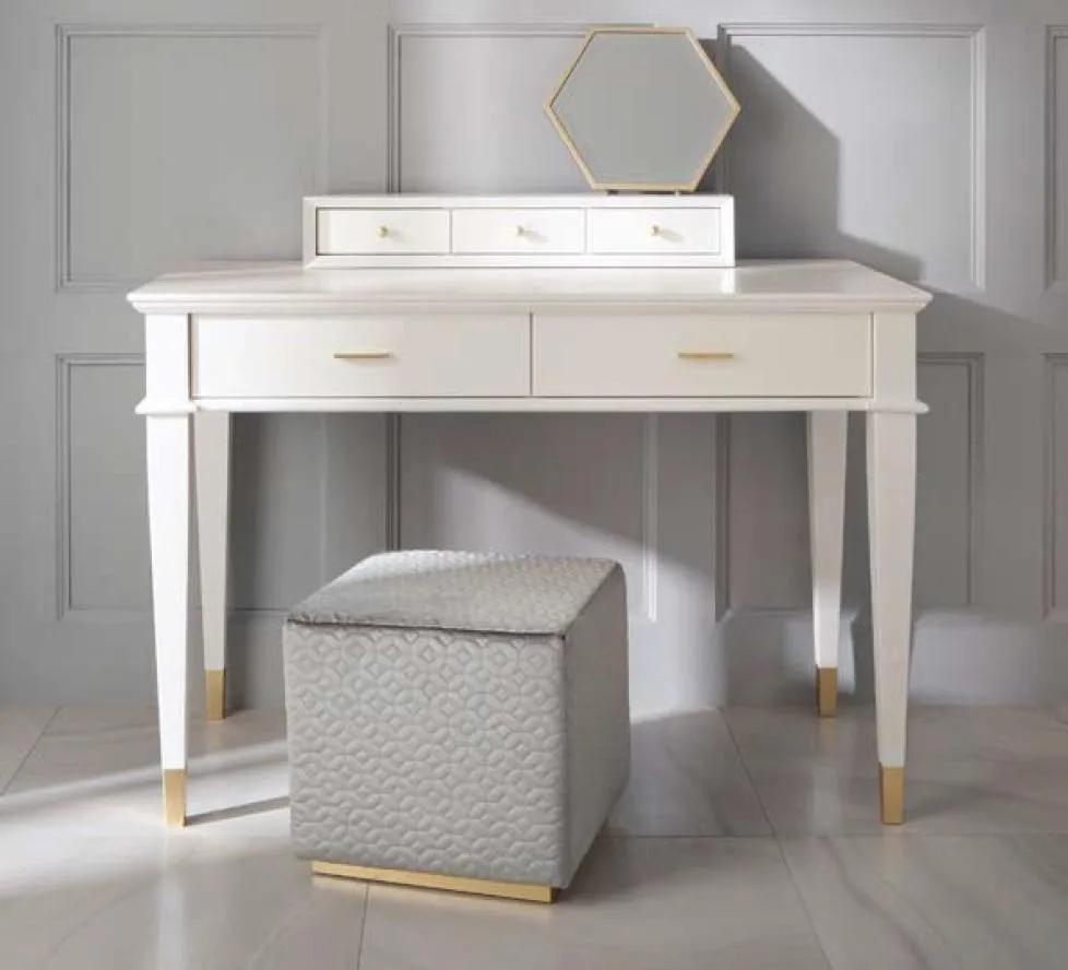 Dressing table console table wood luxury bedroom white