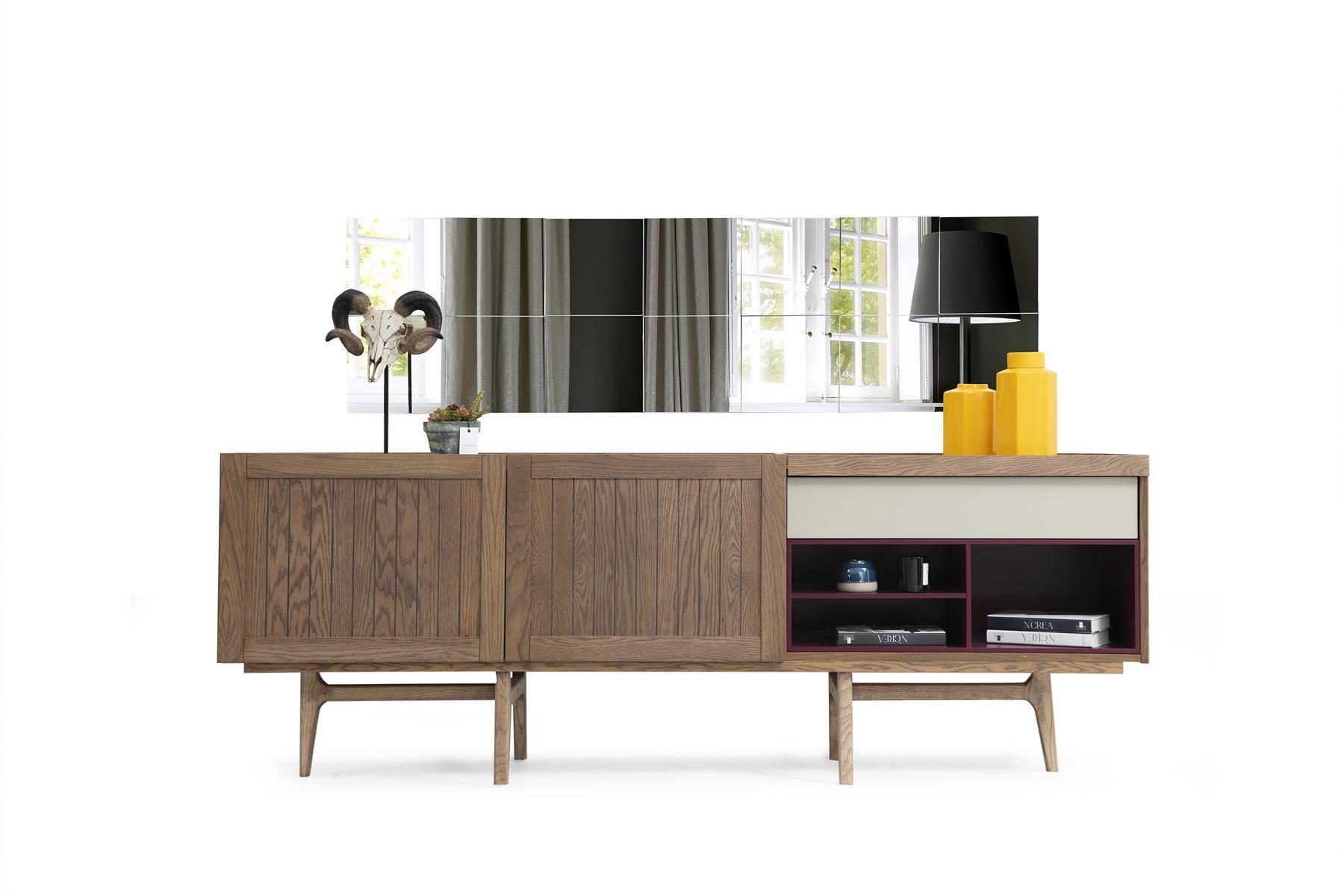 Sideboard Chest of Drawers Sideboard Wood Modern Brown Living Room Dressers