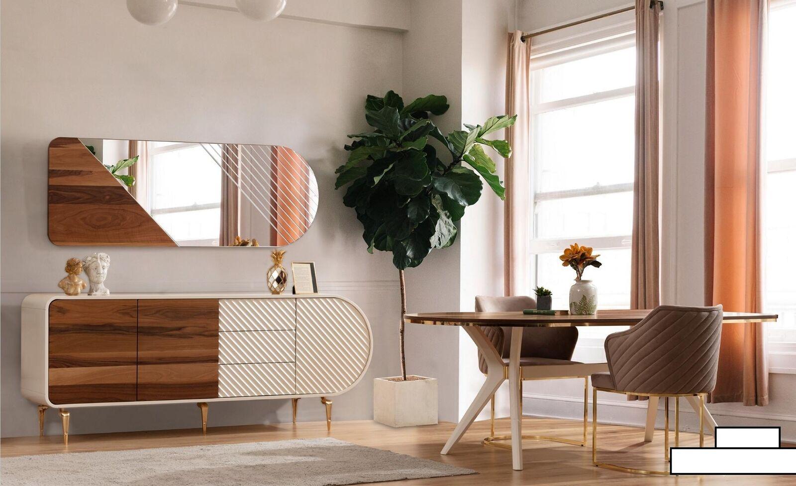 Dining room luxury dining set dining table table chairs set white set 6 pcs