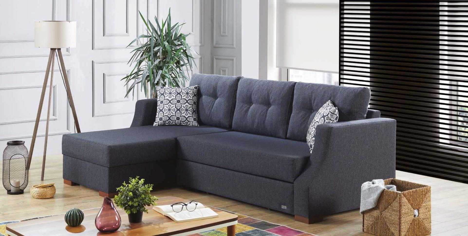 Sofa Designer Sofa with Bed Function Bed Drawer Corner Sofa Couch L-shape