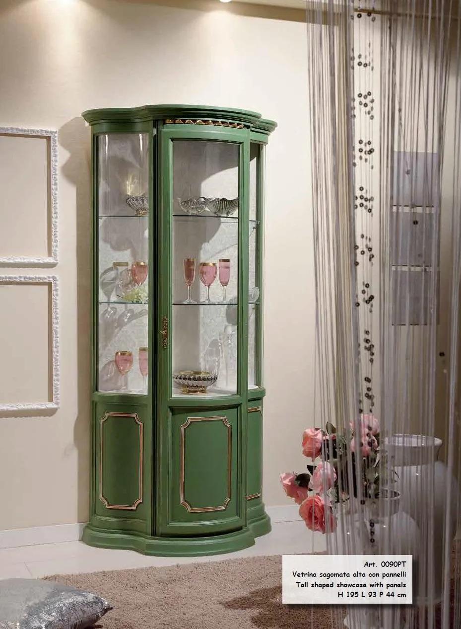 Half cabinet Glass cabinets Cabinet cabinet living room luxury green