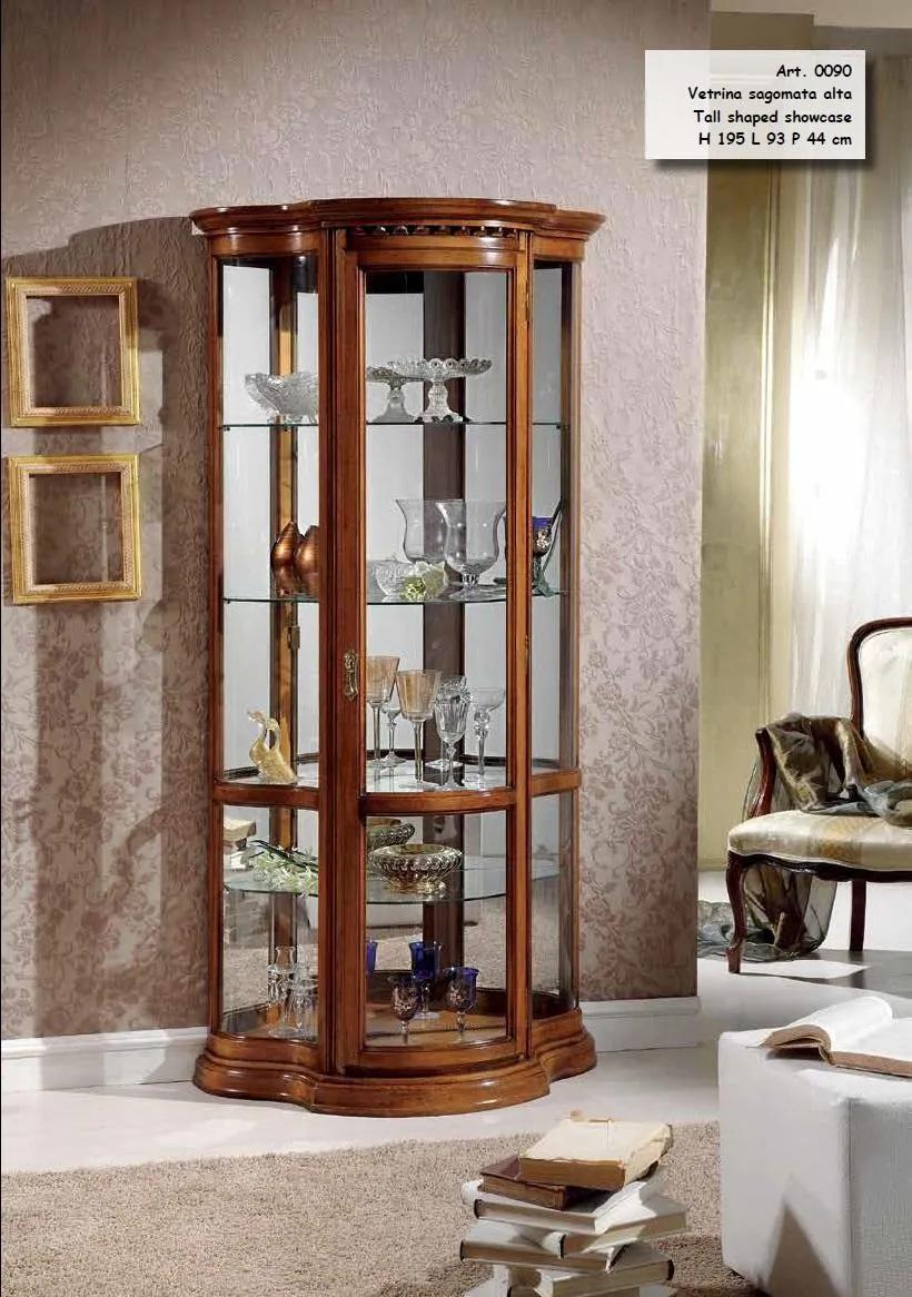 Showcases glass cabinet brown showcase living room furniture Italy