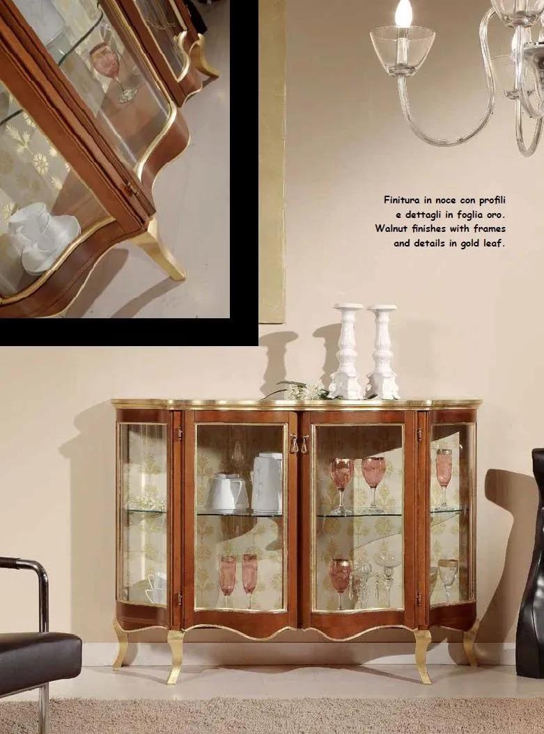 Display cabinet Glass chest of drawers sideboard Italian furniture
