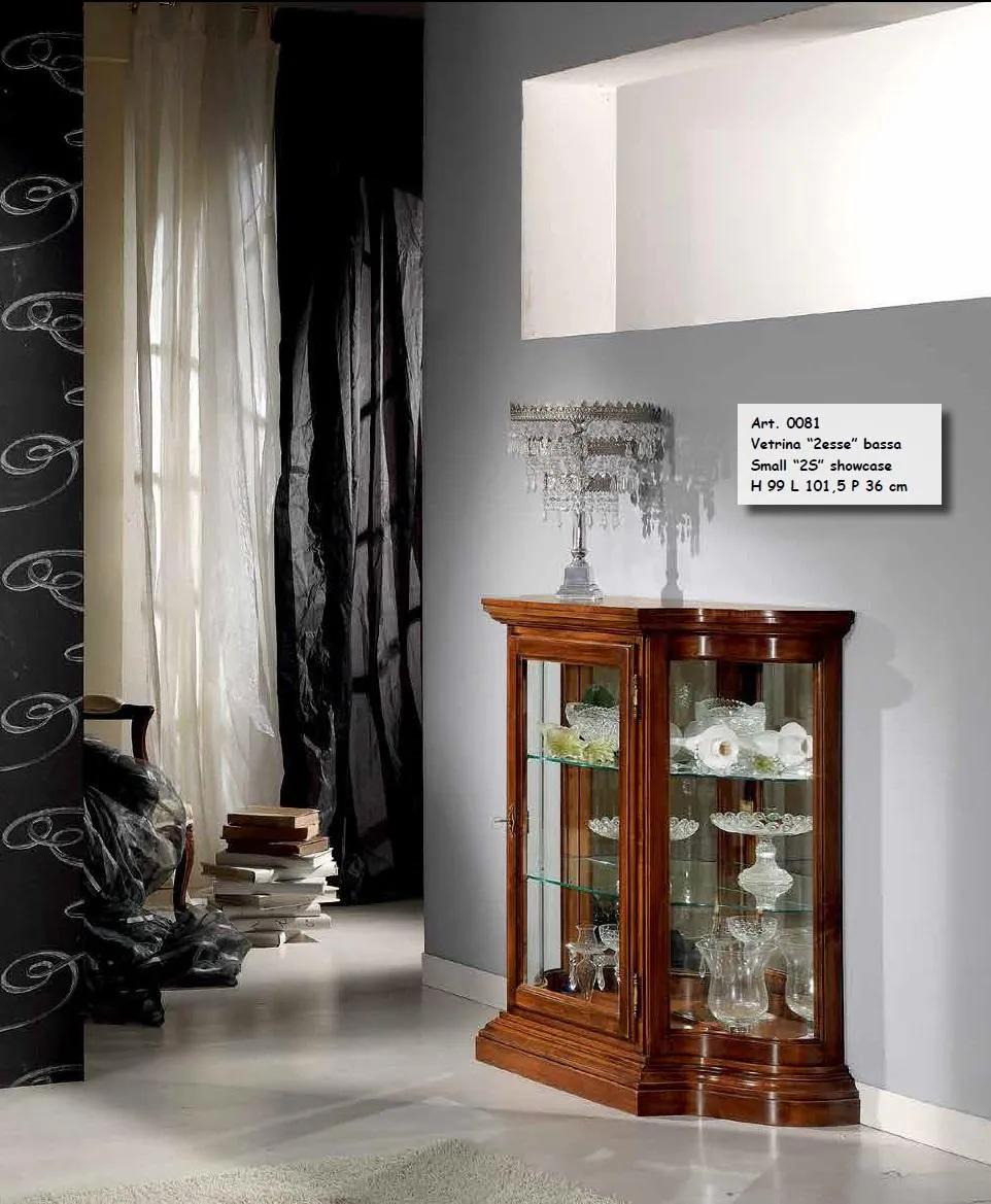 Luxury wood white display cabinet sideboard design Italian furniture