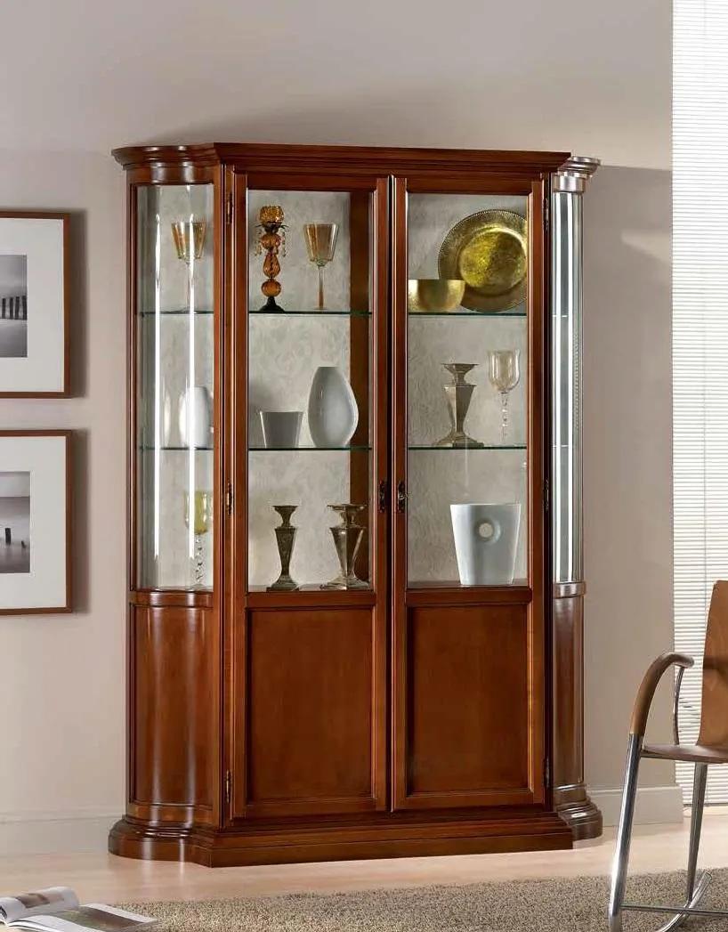 Luxury wooden display cabinet sideboard design cabinets italian furniture