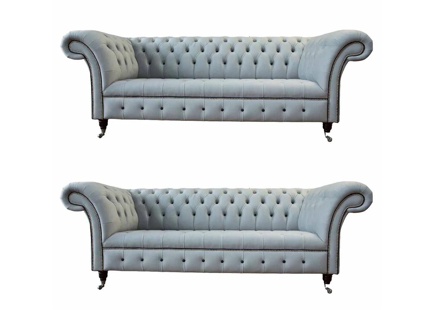 Designer living room set 2x 3 seater sofas Luxury living room set