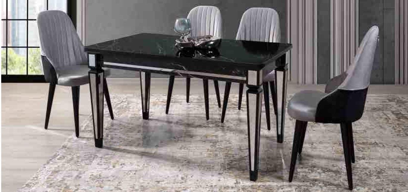 Table Dining Table Furniture Dining Set Dining Set Table 4x Chairs 5pcs.