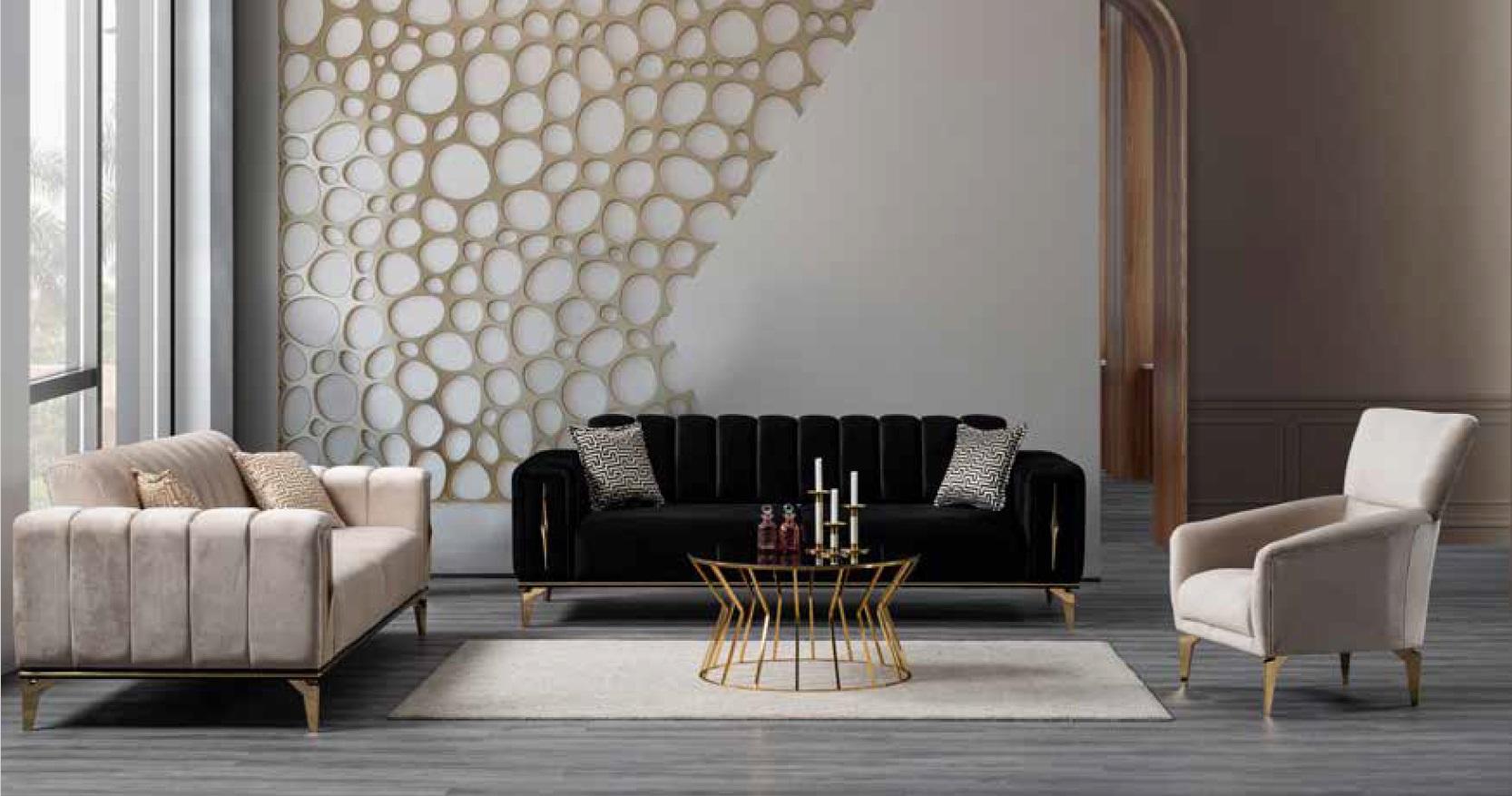 Soft upholstery Luxury set 3+2+1seats Comfortable modern style for living room-