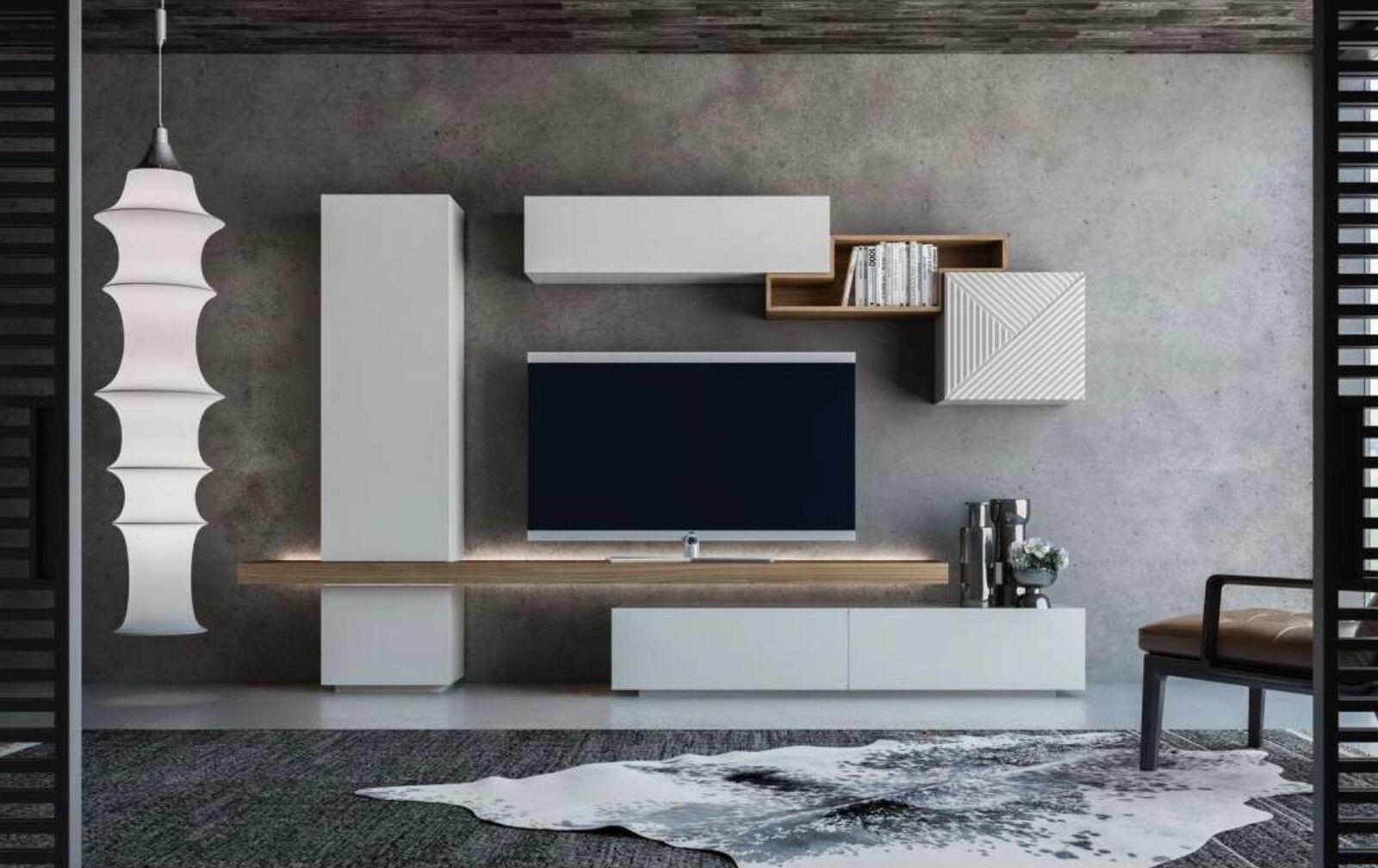 Modern white wall units Living room furniture Wall units Wardrobes Furniture New