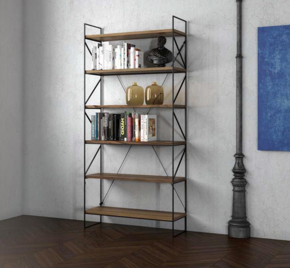 Wall shelf Modern bookcase Living room shelf Designer wooden furniture