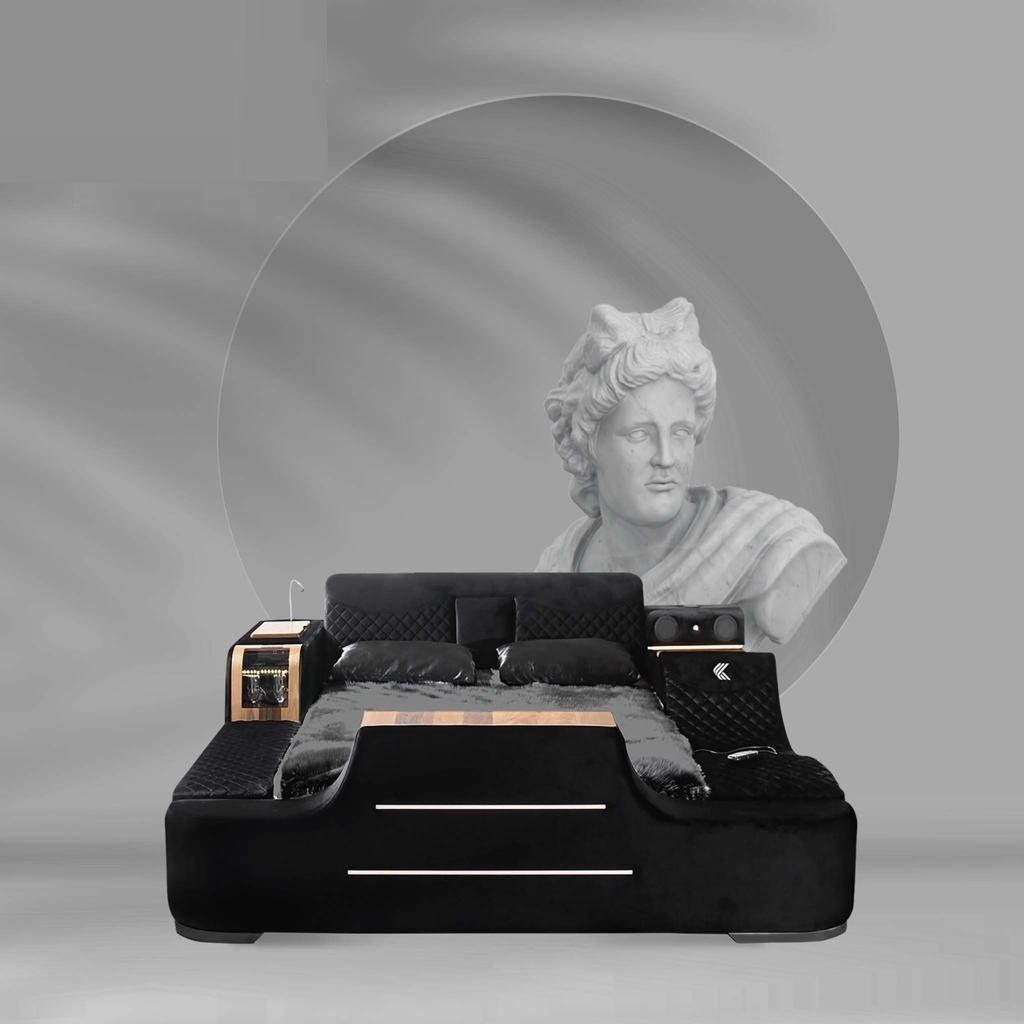 Bed with tv lift tv multifunction beds double bed bedroom