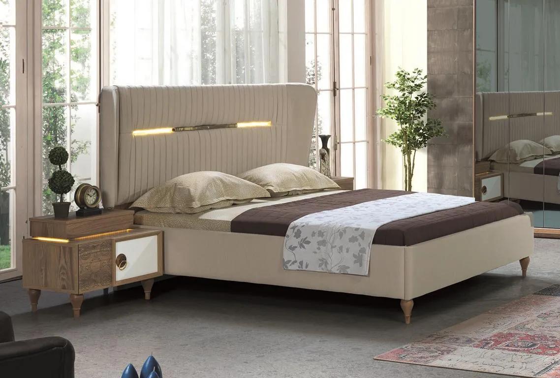 Bedroom Bed Upholstery Design Luxury Double Hotel Beds Wood Furniture