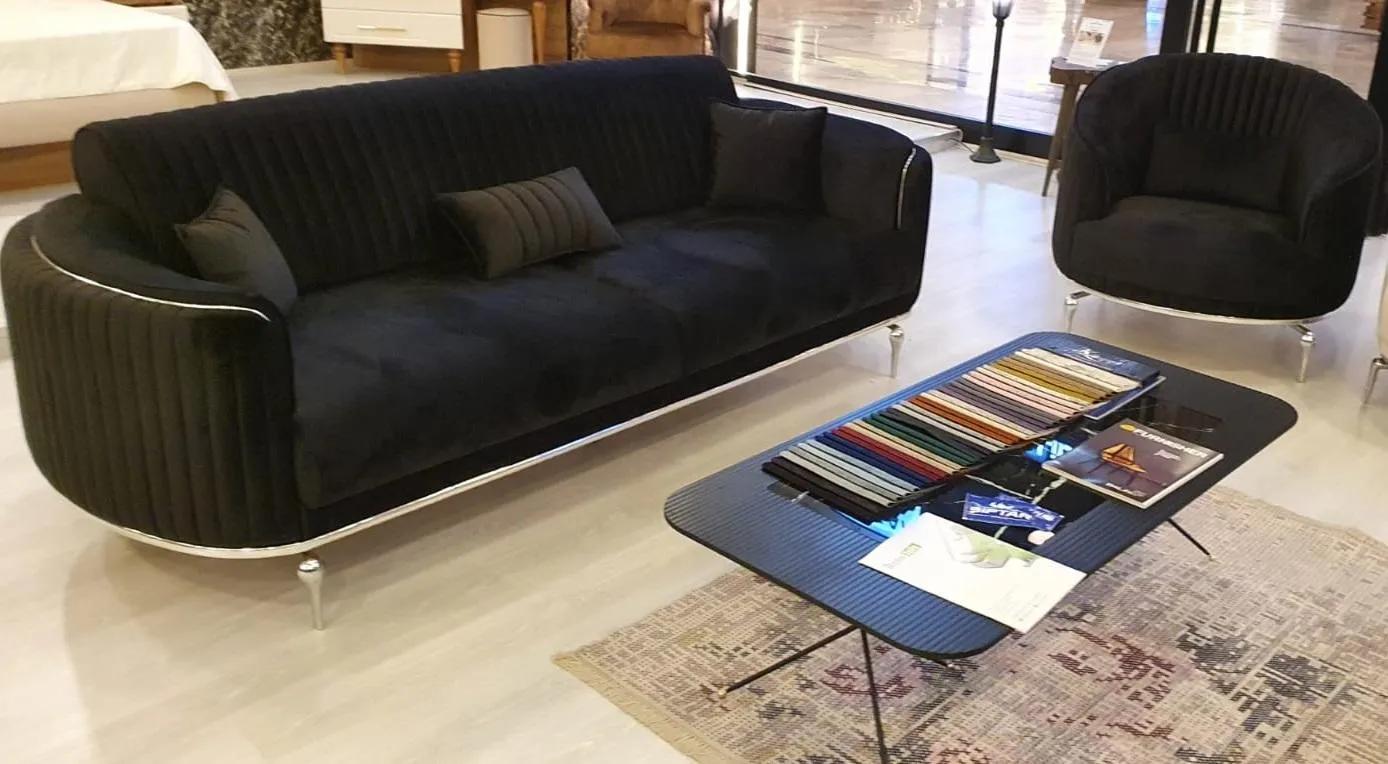 Sofa set 3 1 seater set design upholstered couch modern luxury