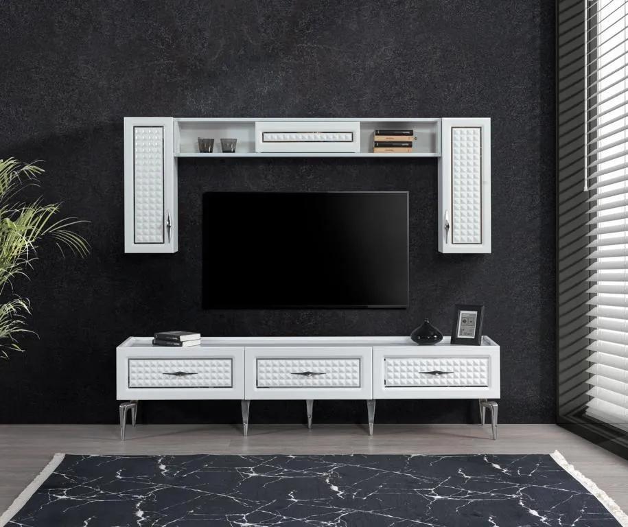 Living room High gloss wall unit Wall units Modern furniture 3pcs