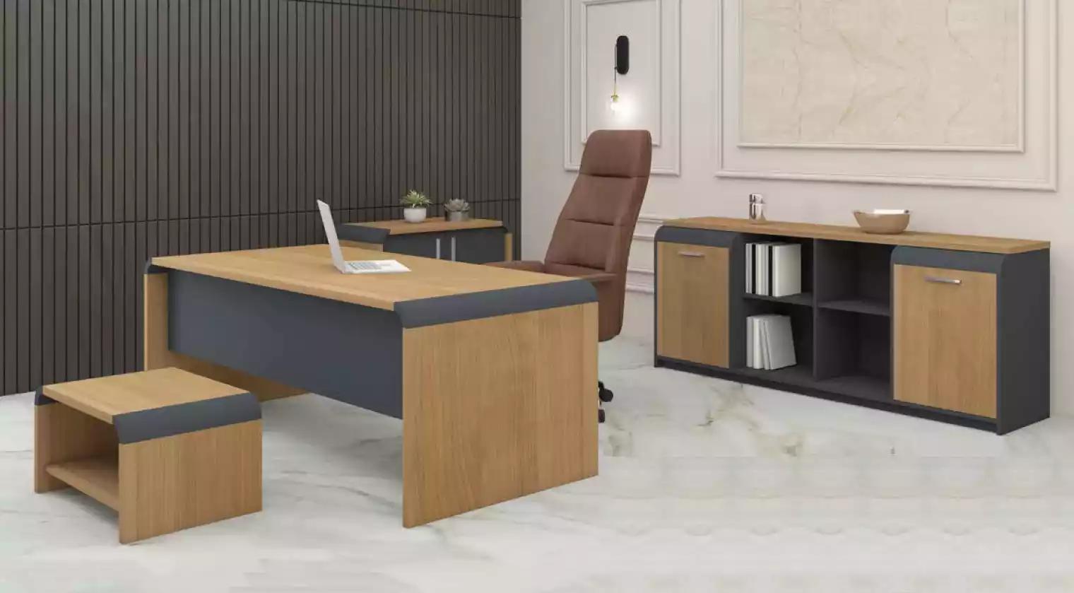 Large study set desk dresser coffee table complete