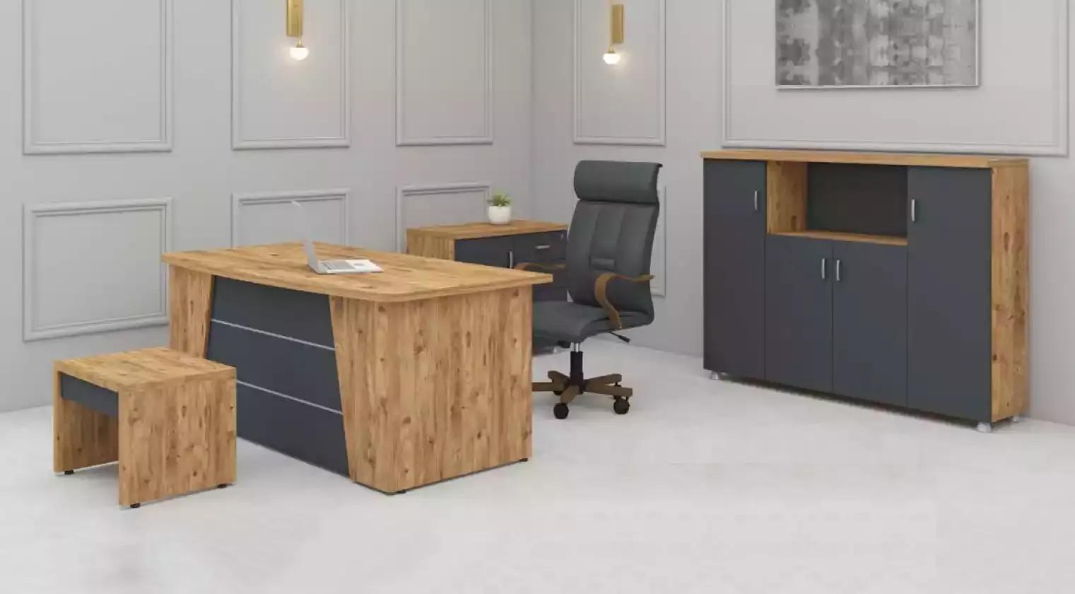 Modern complete set office furniture study furniture luxury 4pcs set