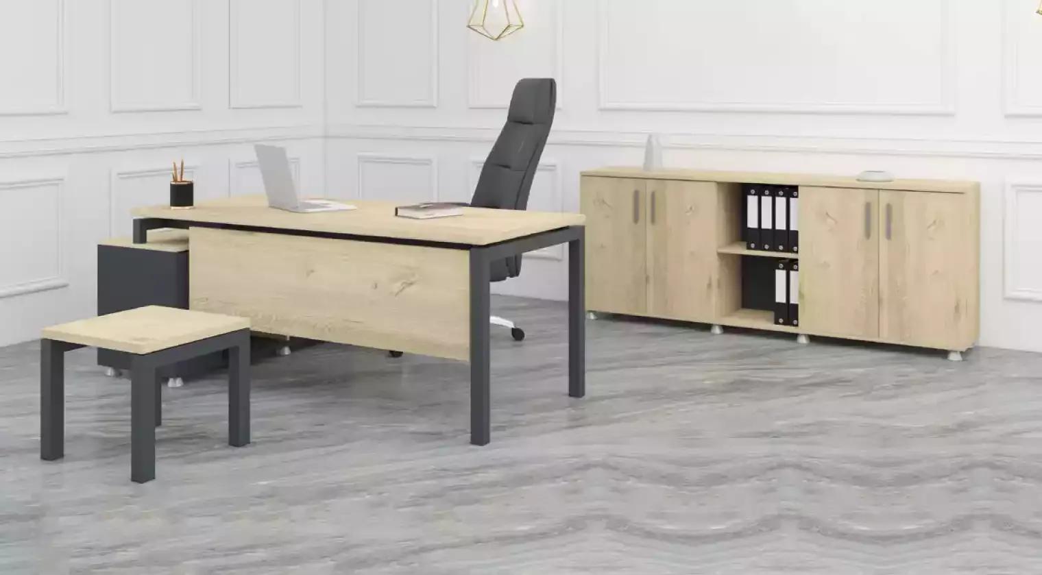 Luxury Office Set Modern Furniture Corner Desk Cabinet Coffee Table