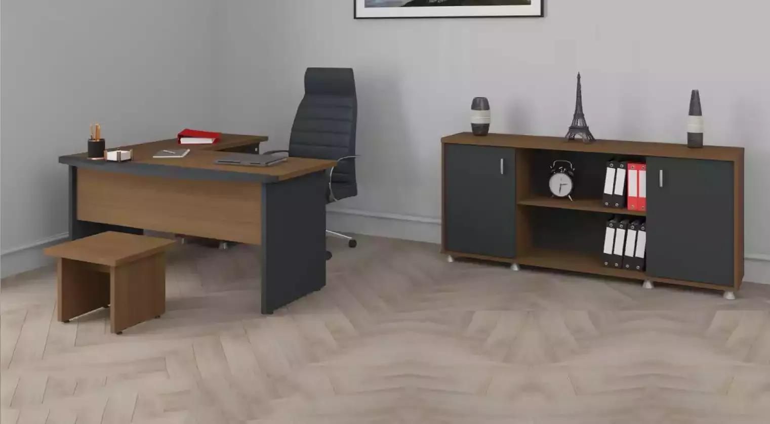 Classic wooden furniture office set corner desk study furniture