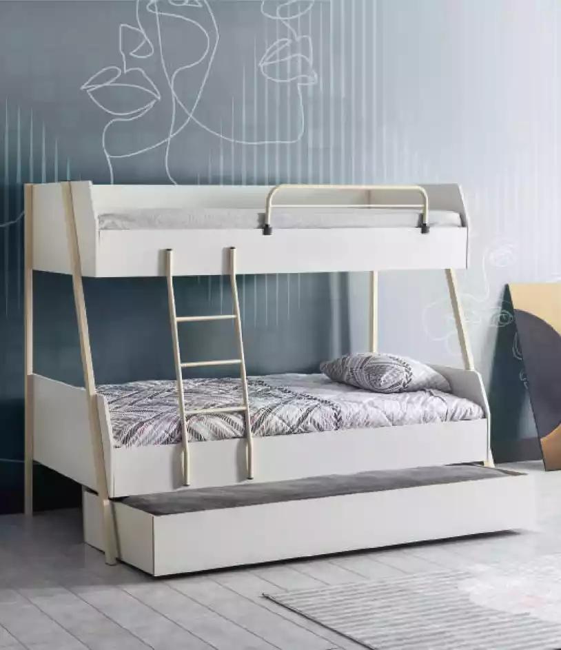 Youth bed white children\'s bed design modern bed children\'s room