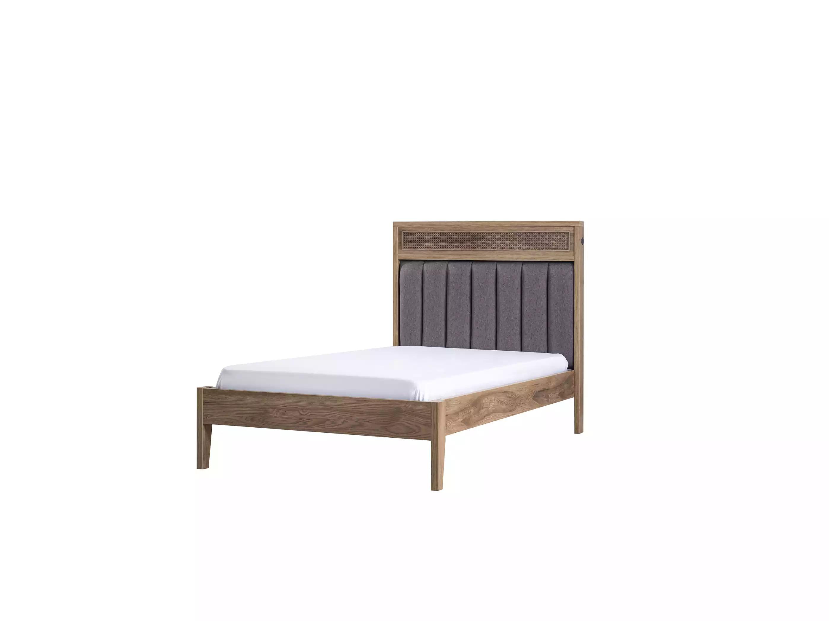 Bed frame children\'s furniture bed wood brown youth bed 100 cm classic