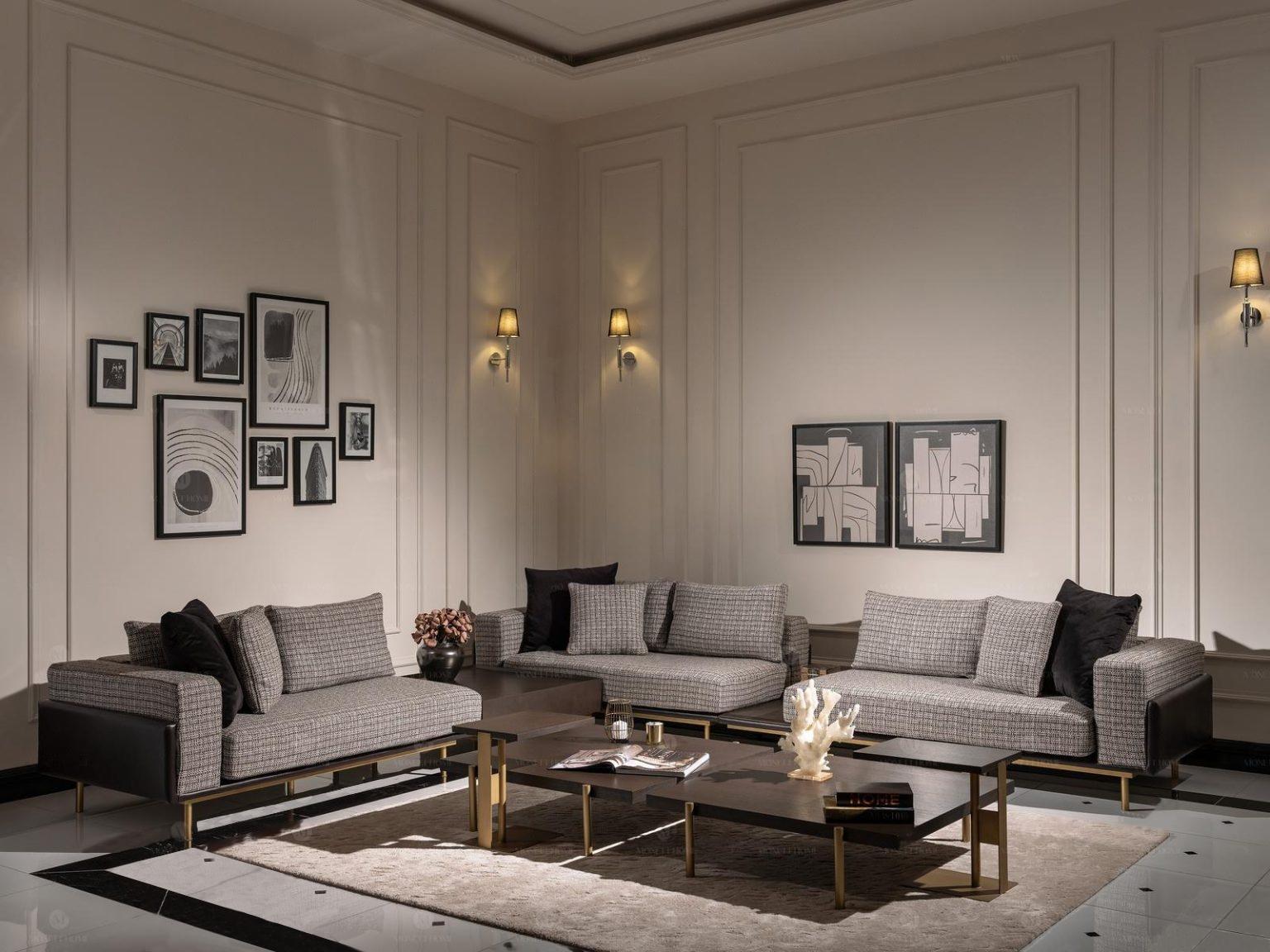 Corner sofa L shape corner set large sofa grey upholstered sofa fabric sofa new
