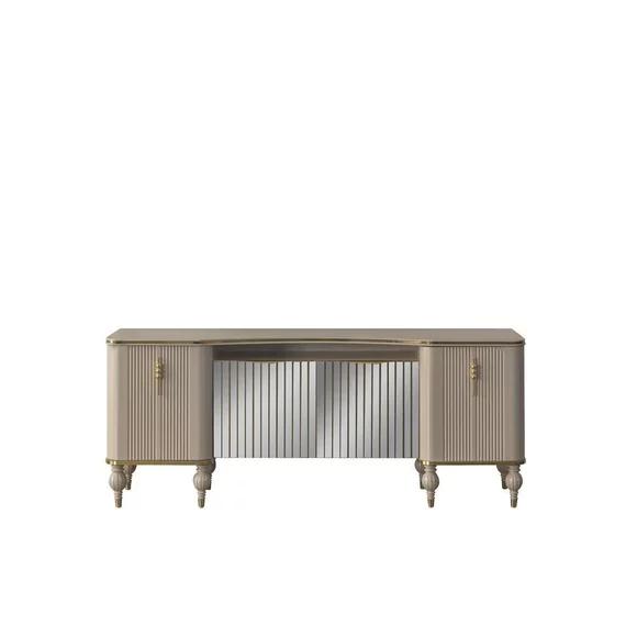 Modern beige sideboard Luxurious sideboard living room wooden cabinet