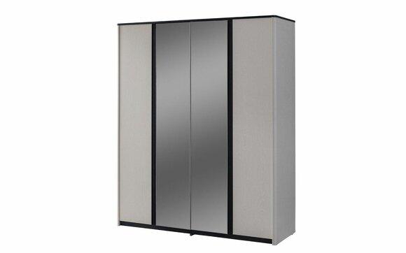 Grey bedroom wardrobe Designer mirror wardrobe Wooden wardrobe