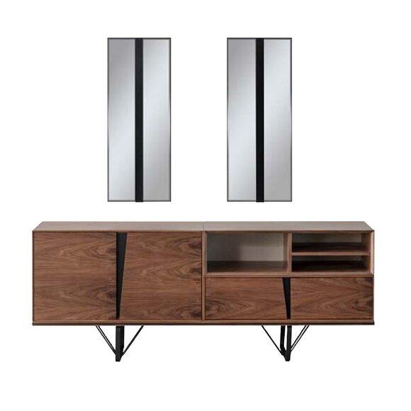 Sideboard Sideboard Cabinet Chest of Drawers Wooden Cabinet Brown Wood Dining Room
