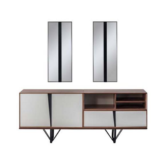 Cupboard Sideboard Chest of Drawers Wooden Cupboard Sideboard Beige Wood Dining Room
