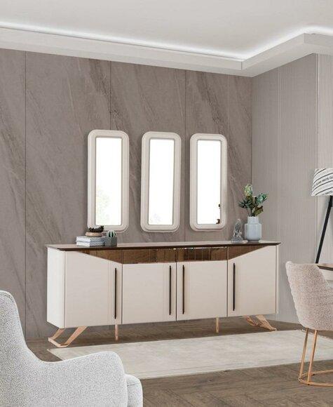 Sideboard Sideboard Chest of Drawers Cupboard Beige Wooden Cupboard Dining Room