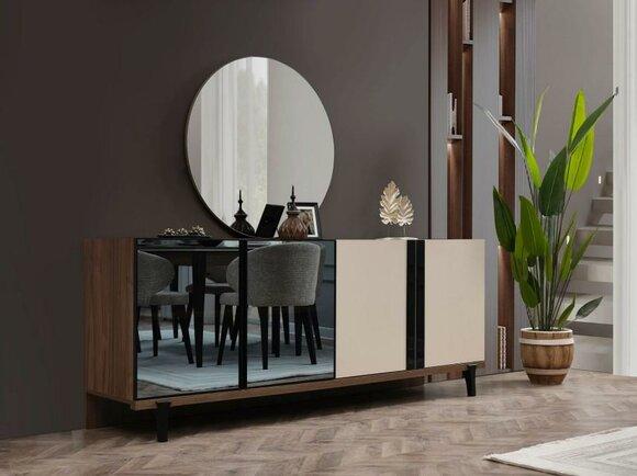 Sideboard Sideboard Wooden Cabinet Chest of Drawers Cabinet Brown Wood Dining Room