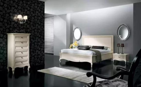 Bed 2x Bedside Tables 4 pcs. Bedroom Set Furniture Chest of Drawers Luxury New
