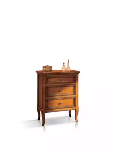 Bedside Table Classic with 3 Drawers Consoles Design Bedroom