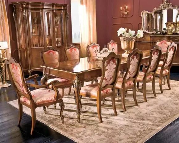 Dining Table 10x Chairs Group Dining Room Living Room Set 11pcs Set Furniture