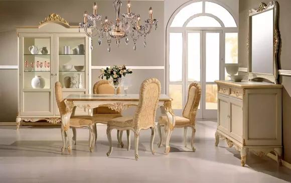 Dining Table 4 x Chairs Dining Set Wooden 8pcs Group Set