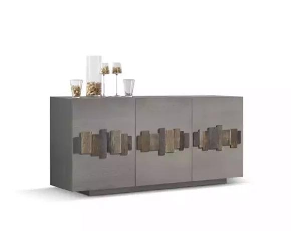 Chest of Drawers Sideboard Solid Wood Cabinet Furniture Chests of Drawers Sideboard Grey