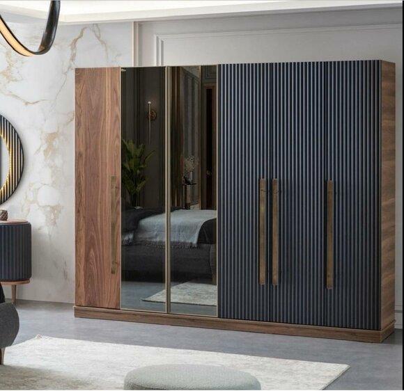 Brown wardrobe designer luxury furniture wooden wardrobe furnishing wardrobe