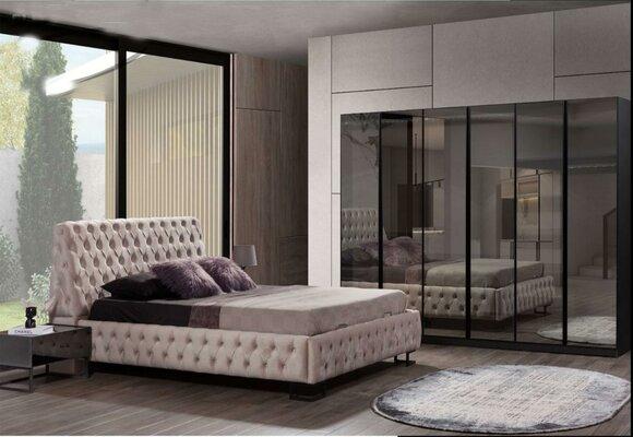 Luxury bedroom set designer furniture luxury bed wood wardrobe