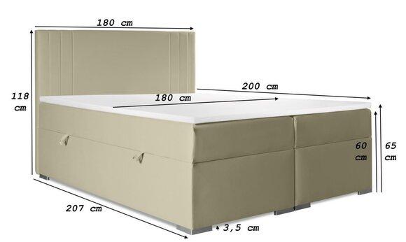 Double bed Upholstered bedroom bed Modern furniture Upholstered bed Boxspring bed