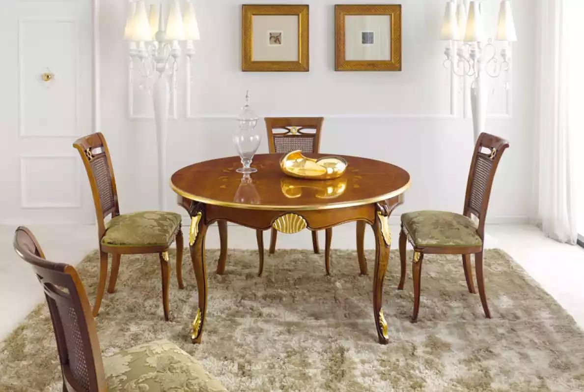 Complete set dining table 4x chairs dining group classic set 5 pcs