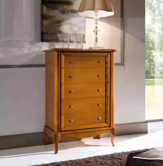 Brown Chest Of Drawers Classic Luxury Bedroom Wood Designer Furniture