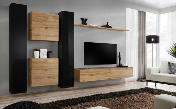 Designer Living Room Furniture 4x Wall Cabinet Luxury Furnishing Wall Cabinet