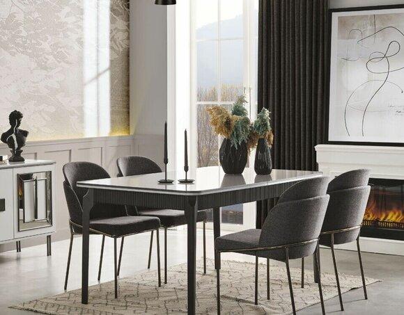 Dining Room Set Dining Table and 4x Chairs Modern Dining Set 5pcs